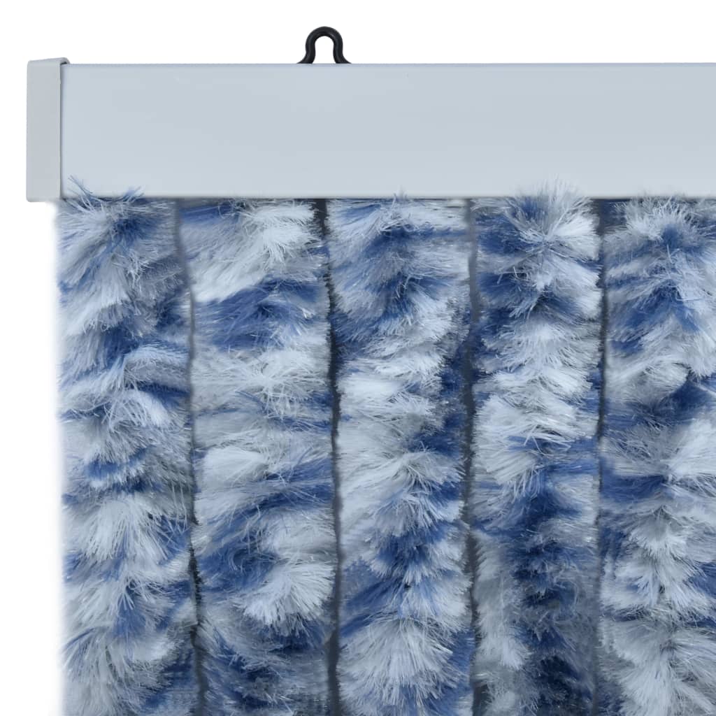 Hyönteisverho sinivalkoinen 90x200 cm Chenille - Sisustajankoti.fi