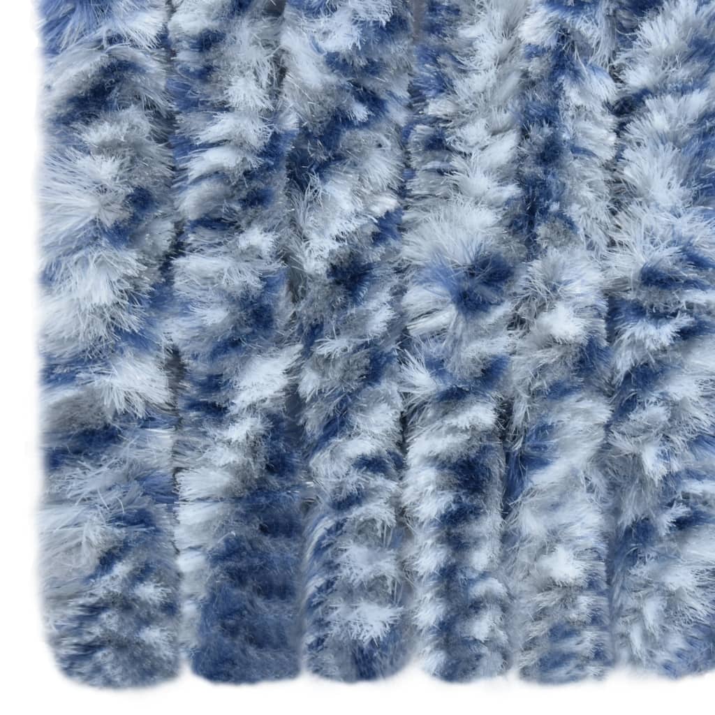 Hyönteisverho sinivalkoinen 90x200 cm Chenille - Sisustajankoti.fi