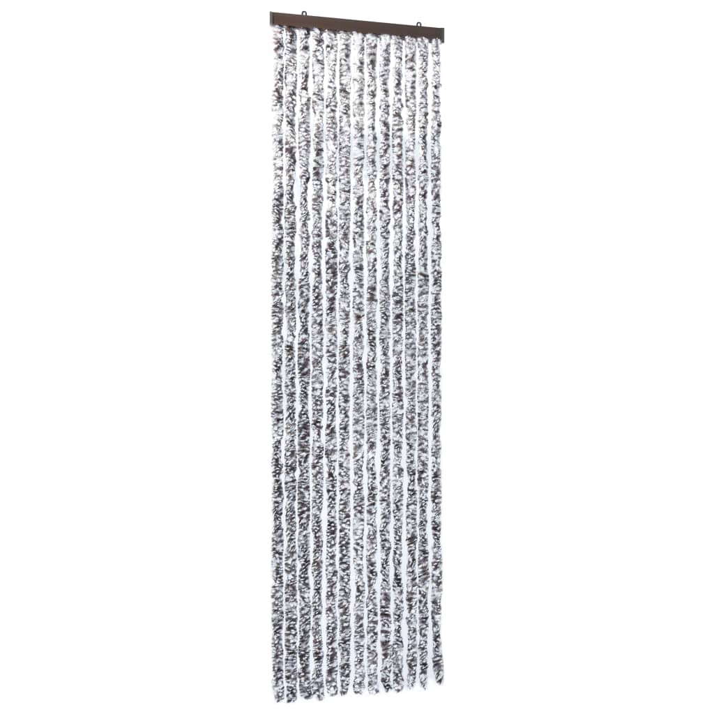 Hyönteisverho ruskea ja beige 56x200 cm Chenille - Sisustajankoti.fi