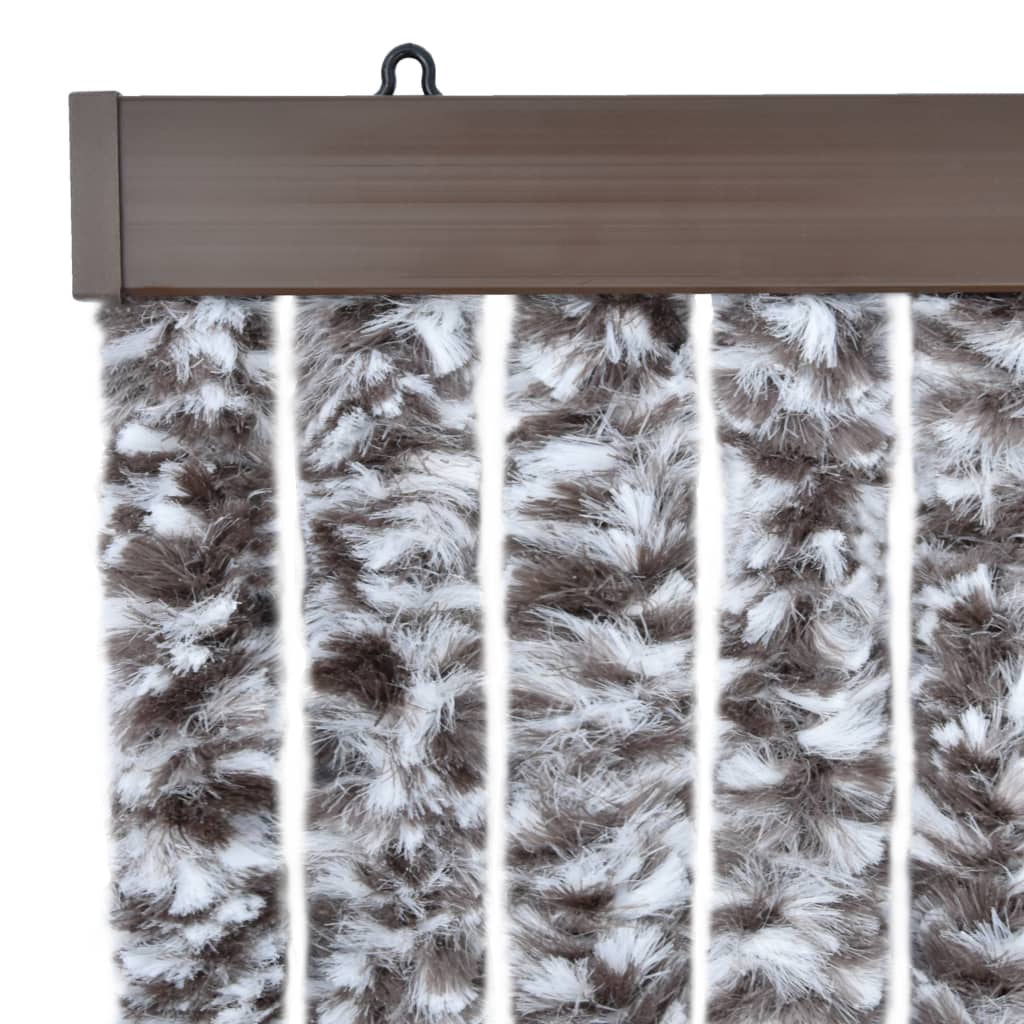 Hyönteisverho ruskea ja beige 56x200 cm Chenille - Sisustajankoti.fi