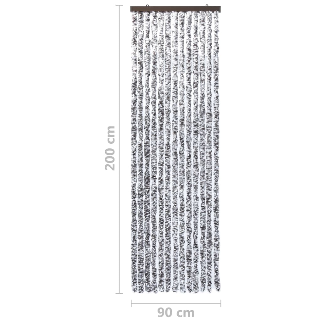 Hyönteisverho ruskea ja beige 90x200 cm Chenille - Sisustajankoti.fi