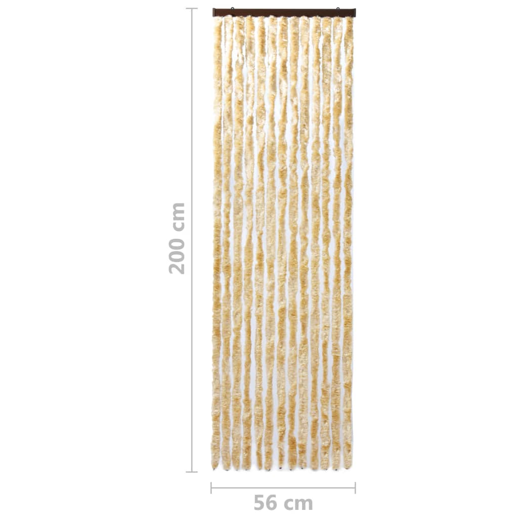 Hyönteisverho beige 56x200 cm Chenille - Sisustajankoti.fi