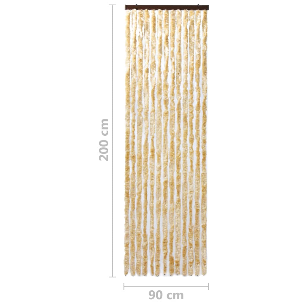 Hyönteisverho beige 90x200 cm Chenille - Sisustajankoti.fi