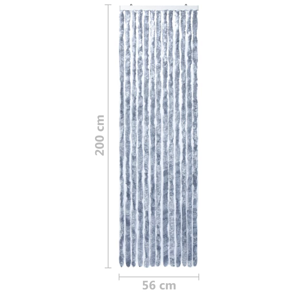 Hyönteisverho hopea 56x200 cm Chenille - Sisustajankoti.fi