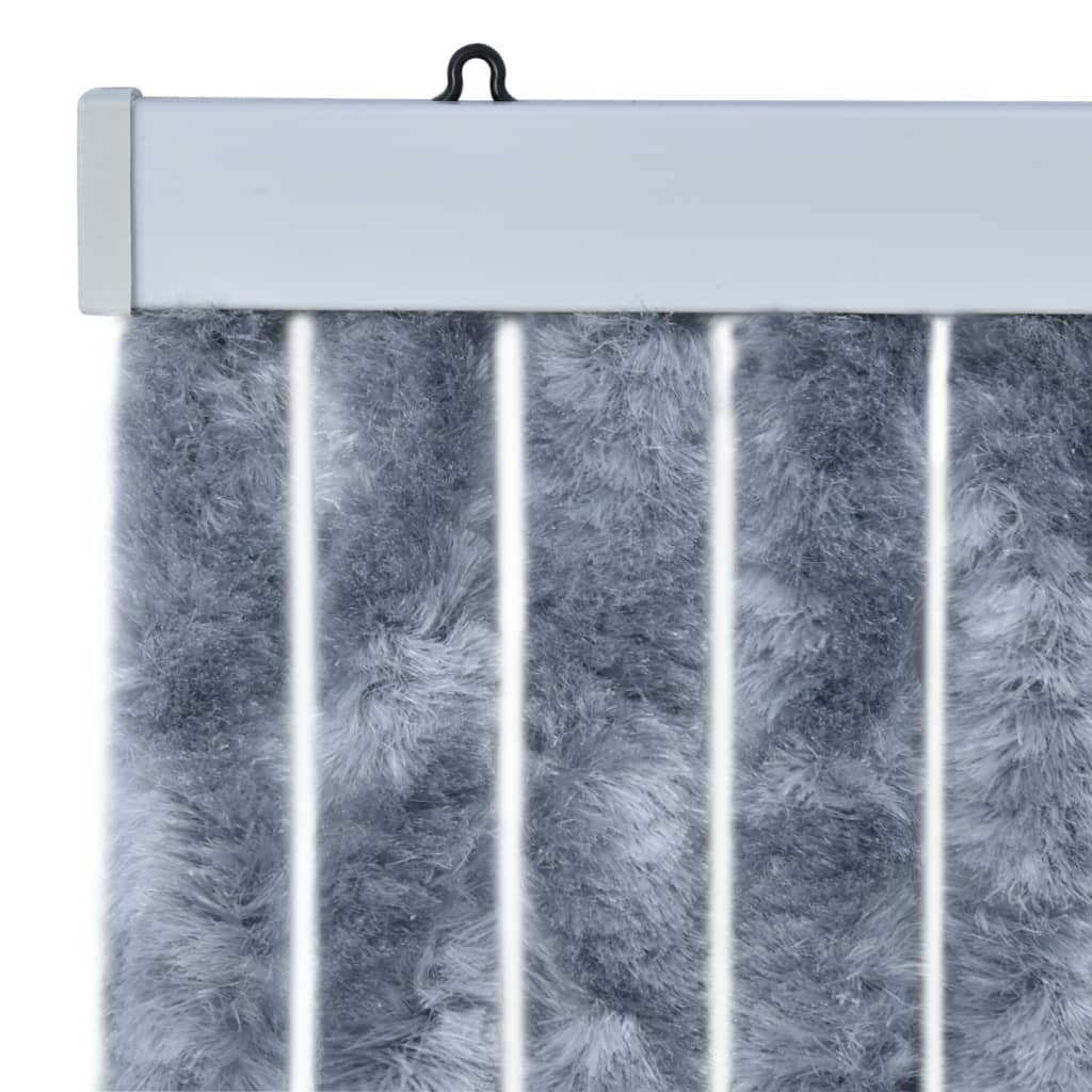 Hyönteisverho hopea 90x200 cm Chenille - Sisustajankoti.fi