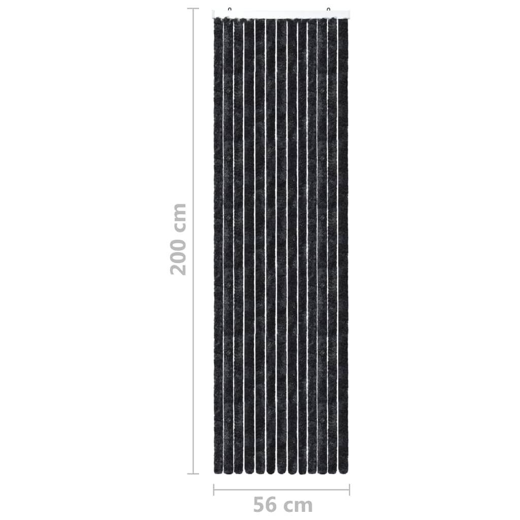 Hyönteisverho antrasiitti 56x200 cm Chenille - Sisustajankoti.fi