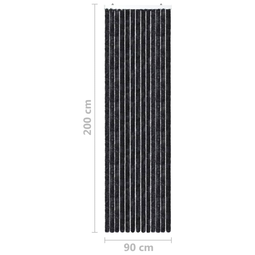 Hyönteisverho antrasiitti 90x200 cm Chenille - Sisustajankoti.fi