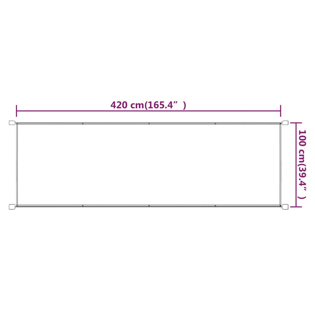 Pystymarkiisi sininen 100x420 cm Oxford kangas - Sisustajankoti.fi