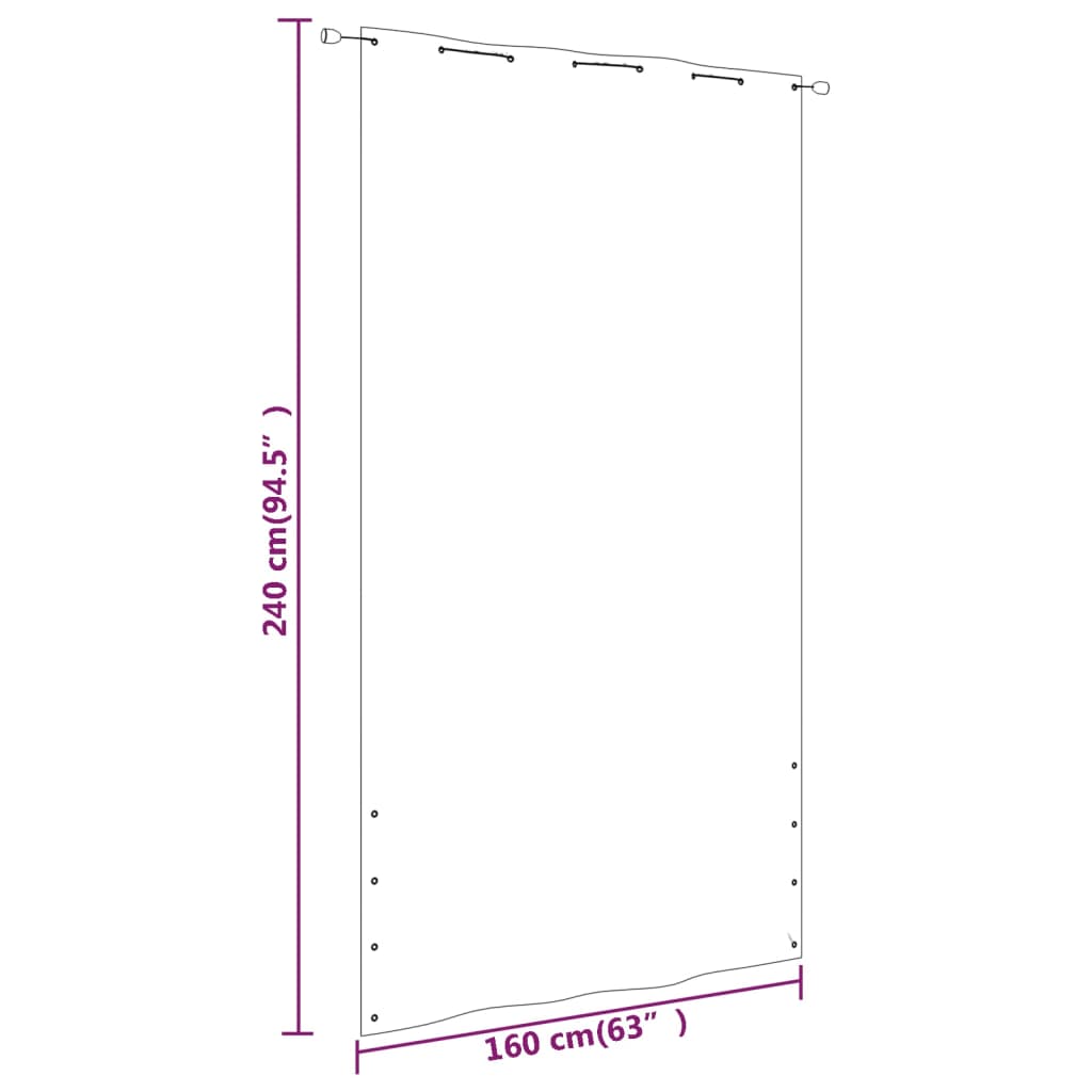 Parvekkeen suoja terrakotta 160x240 cm Oxford kangas - Sisustajankoti.fi
