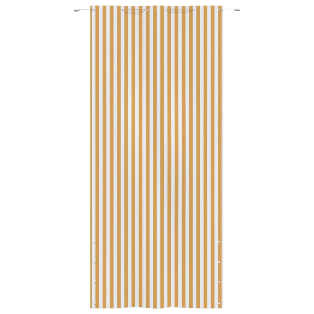 Parvekkeen suoja keltainen/valkoinen 120x240 cm Oxford kangas - Sisustajankoti.fi