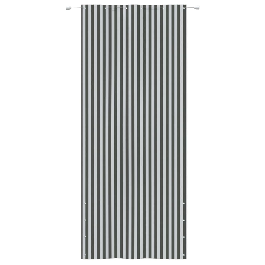 Parvekkeen suoja antrasiitti/valkoinen 120x240 cm Oxford kangas - Sisustajankoti.fi