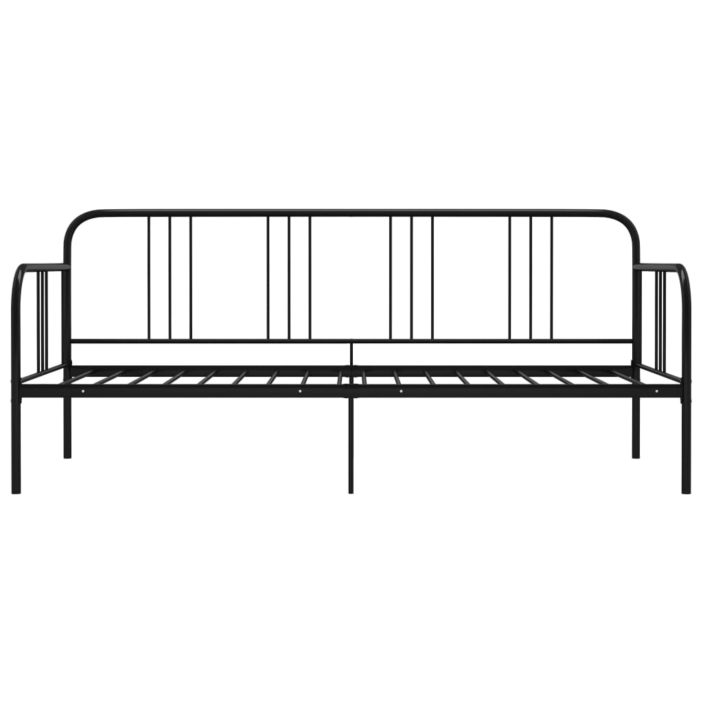 Sohvasängyn runko musta metalli 90x200 cm - Sisustajankoti.fi