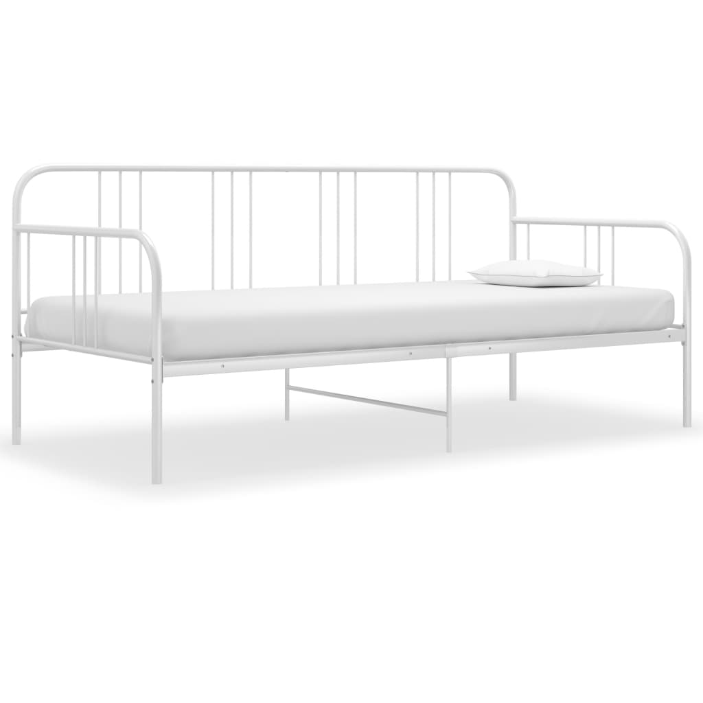 Sohvasängyn runko valkoinen metalli 90x200 cm - Sisustajankoti.fi