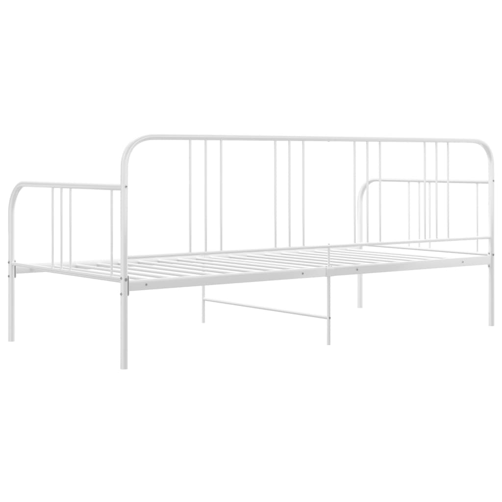 Sohvasängyn runko valkoinen metalli 90x200 cm - Sisustajankoti.fi