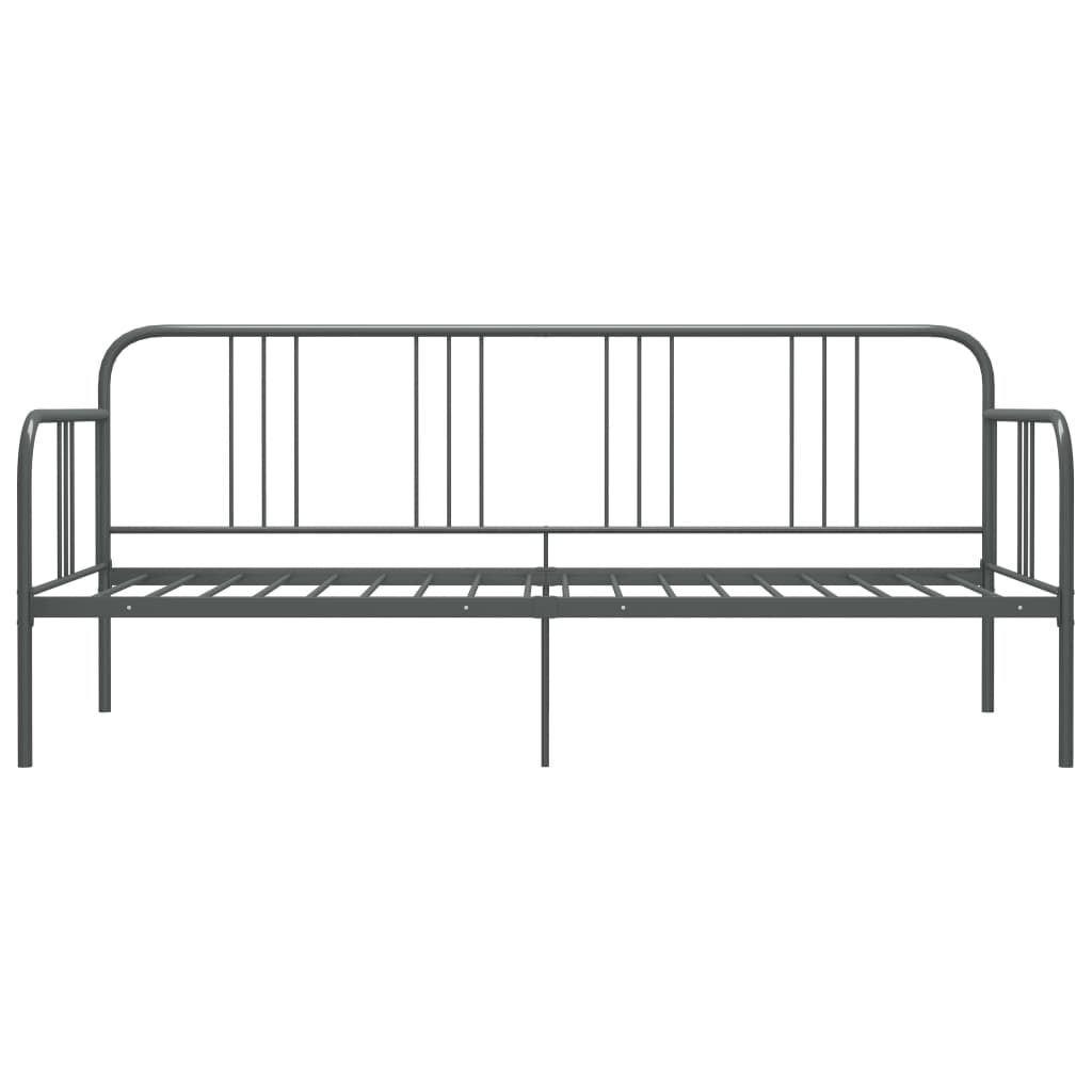 Sohvasängyn runko harmaa metalli 90x200 cm - Sisustajankoti.fi