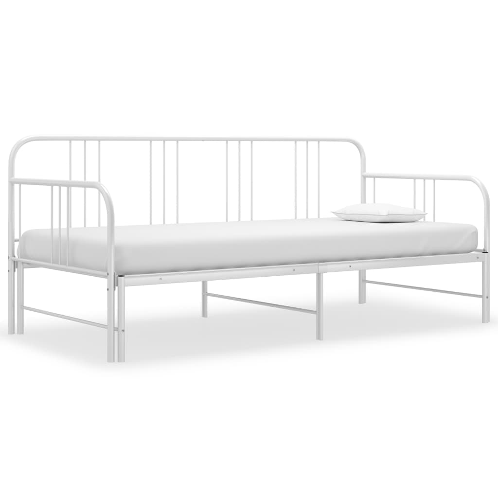 Vuodesohvan runko valkoinen metalli 90x200 cm - Sisustajankoti.fi