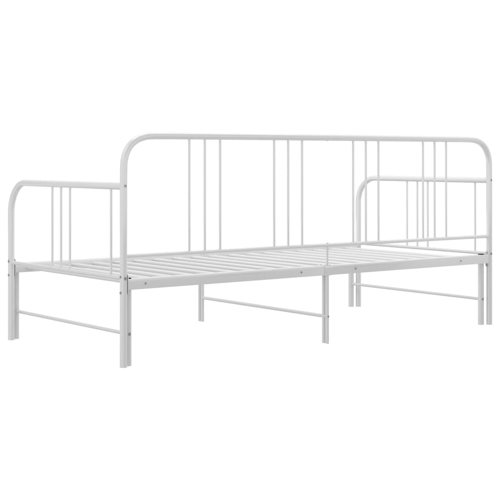 Vuodesohvan runko valkoinen metalli 90x200 cm - Sisustajankoti.fi