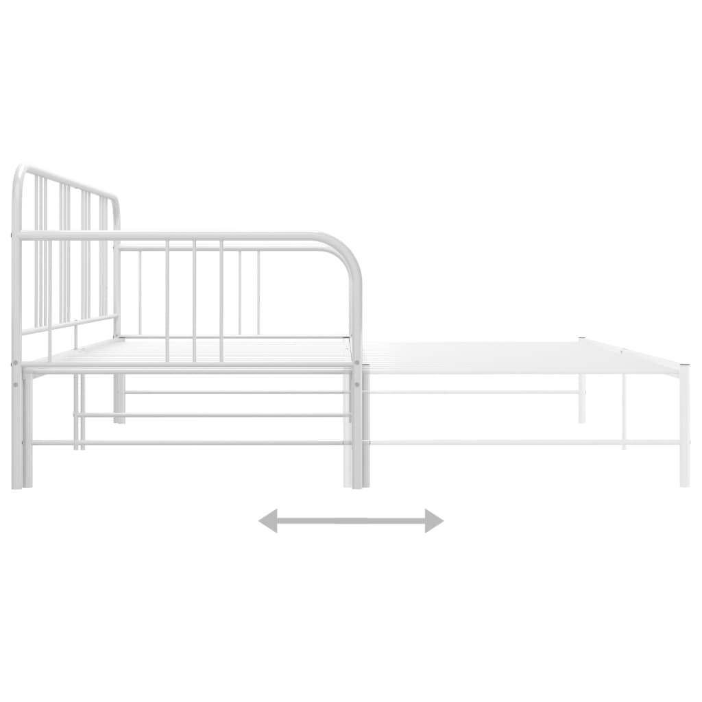 Vuodesohvan runko valkoinen metalli 90x200 cm - Sisustajankoti.fi