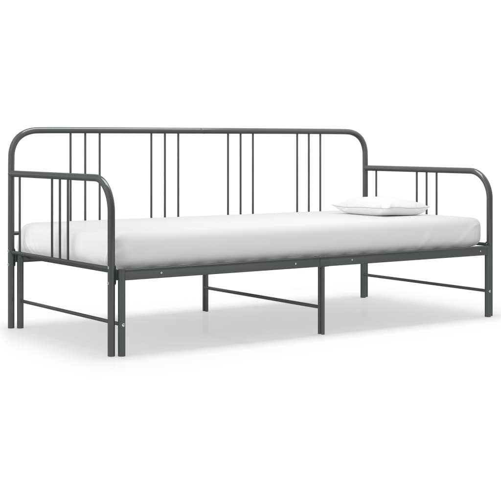 Vuodesohvan runko harmaa metalli 90x200 cm - Sisustajankoti.fi