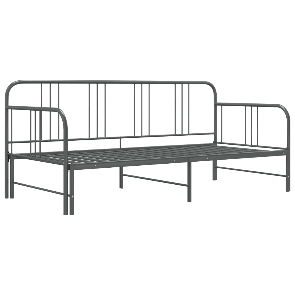 Vuodesohvan runko harmaa metalli 90x200 cm - Sisustajankoti.fi