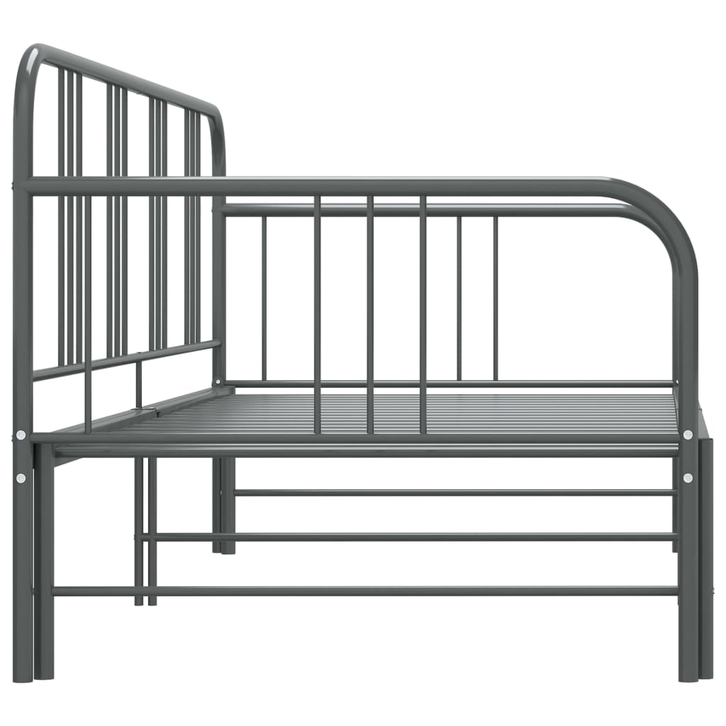 Vuodesohvan runko harmaa metalli 90x200 cm - Sisustajankoti.fi