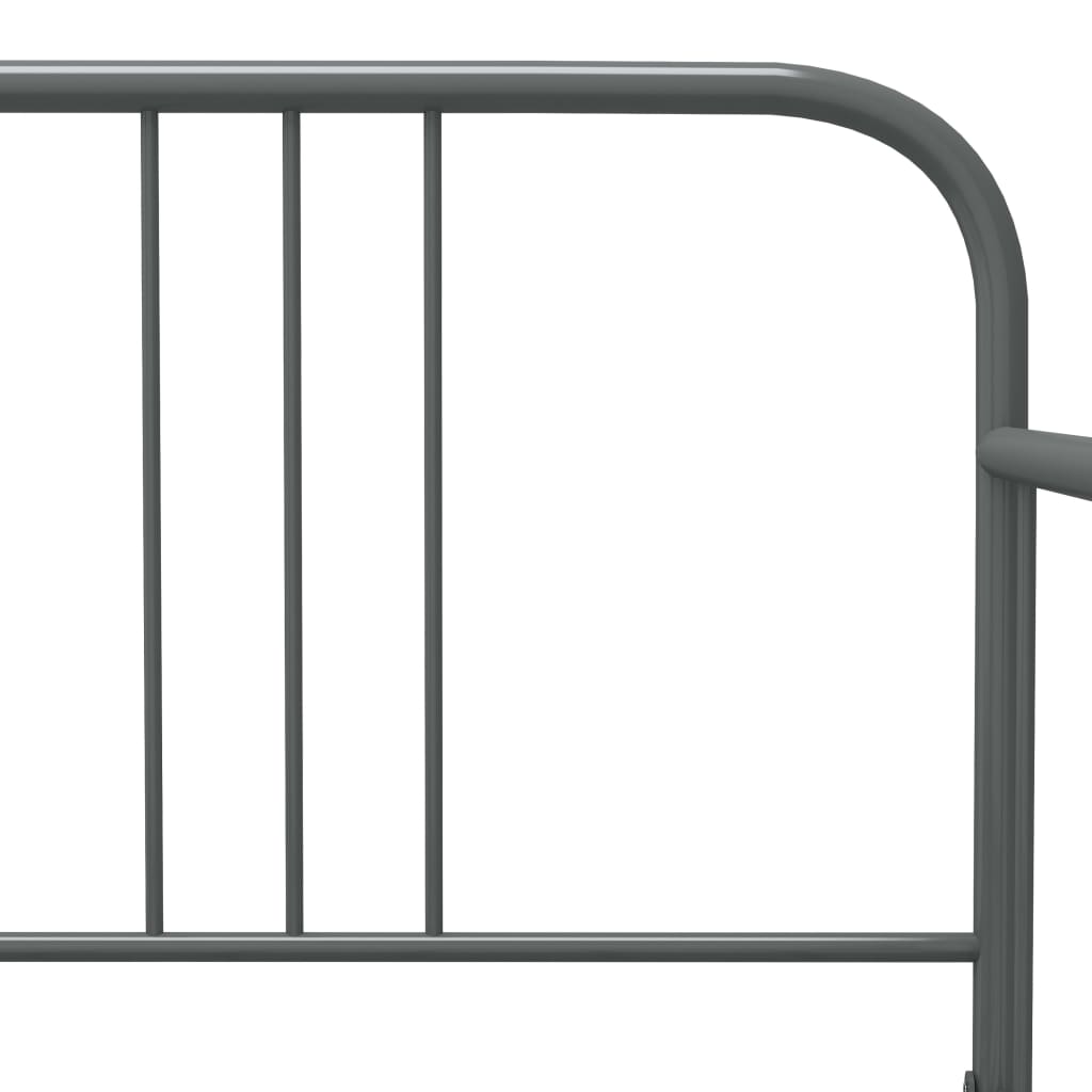 Vuodesohvan runko harmaa metalli 90x200 cm - Sisustajankoti.fi