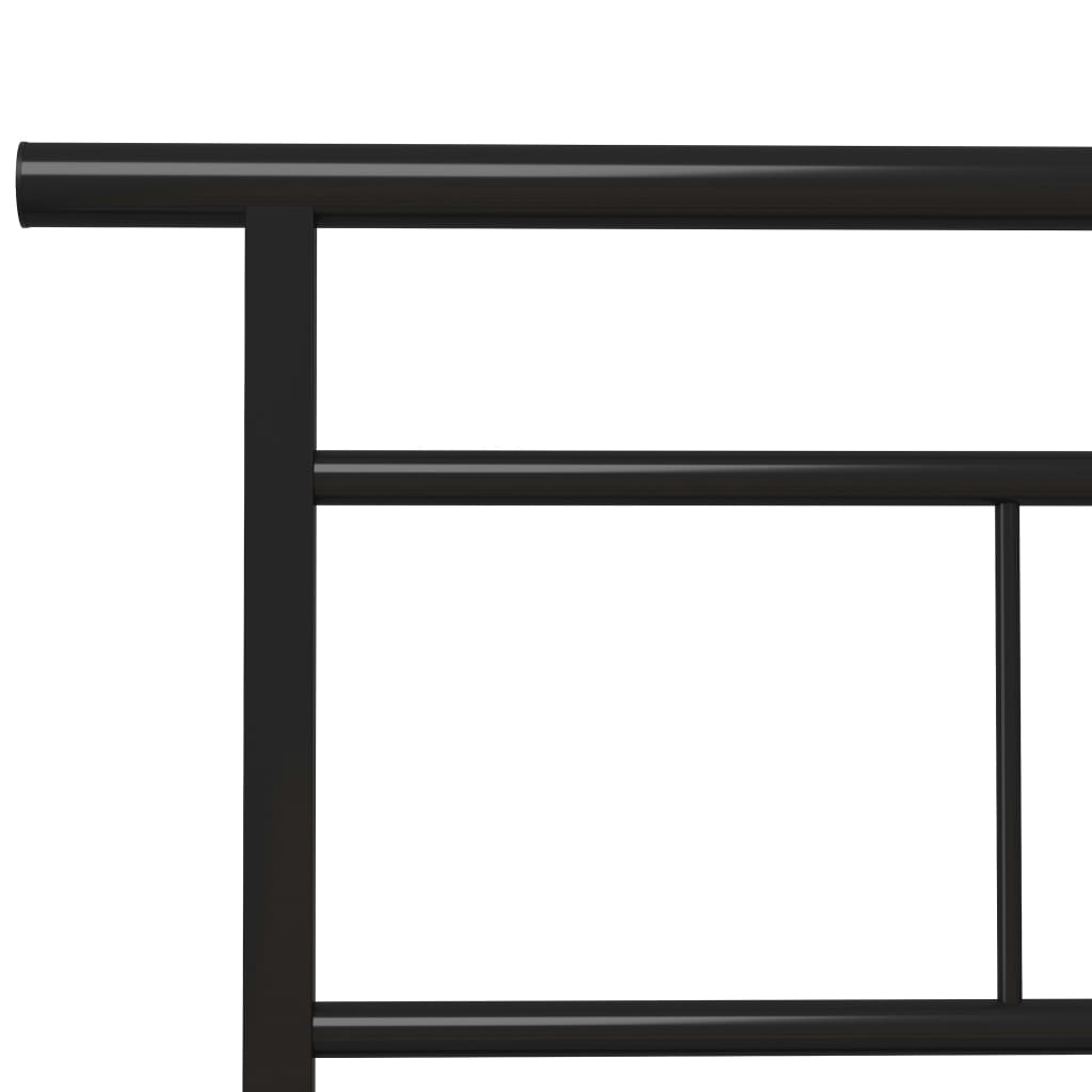 Sängynrunko musta metalli 90x200 cm - Sisustajankoti.fi