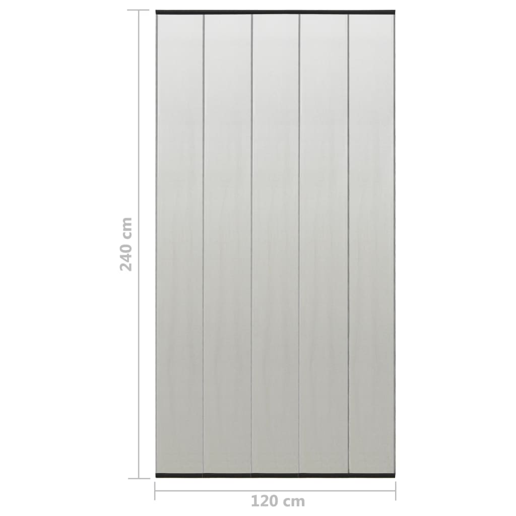 Hyönteisverkko oveen 5-osaa musta 120x240 cm - Sisustajankoti.fi