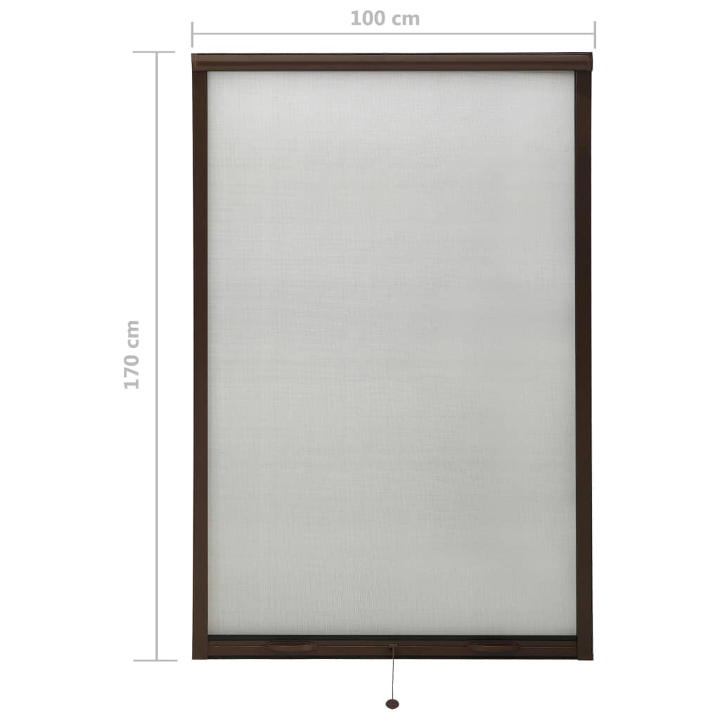 Alas rullattava hyönteisverkko ikkunaan ruskea 100x170 cm - Sisustajankoti.fi