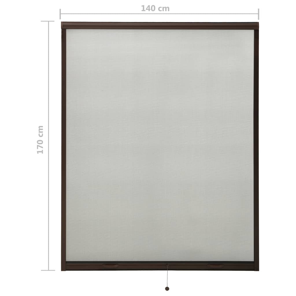 Alas rullattava hyönteisverkko ikkunaan ruskea 140x170 cm - Sisustajankoti.fi
