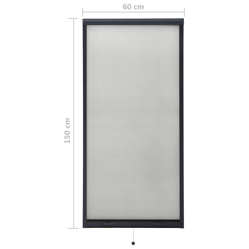 Alas rullattava hyönteisverkko ikkunaan antrasiitti 60x150 cm - Sisustajankoti.fi