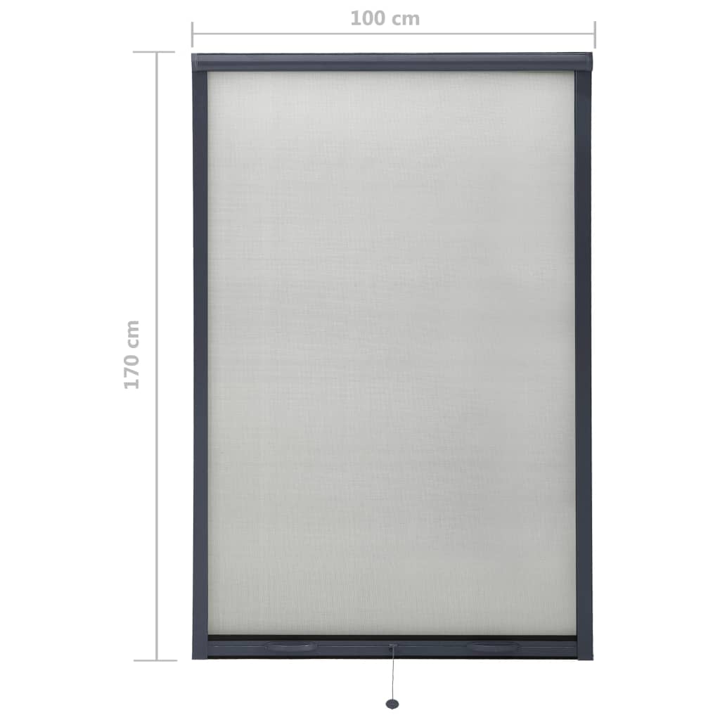 Alas rullattava hyönteisverkko ikkunaan antrasiitti 100x170 cm - Sisustajankoti.fi