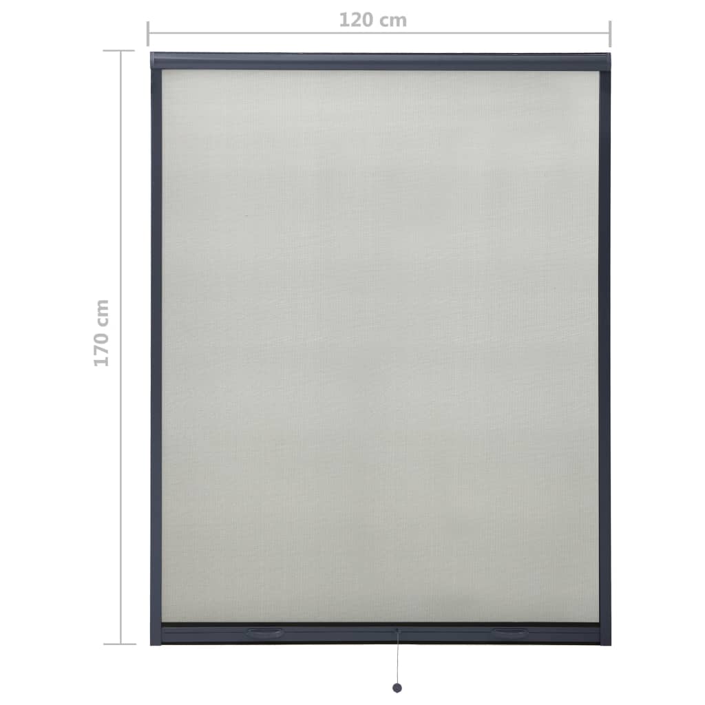 Alas rullattava hyönteisverkko ikkunaan antrasiitti 120x170 cm - Sisustajankoti.fi