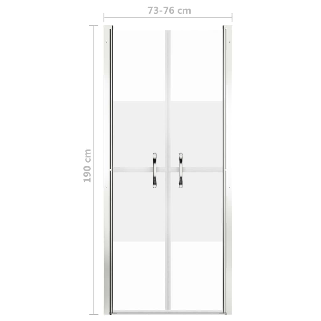 Suihkuovi puoliksi huurrettu ESG 76x190 cm - Sisustajankoti.fi