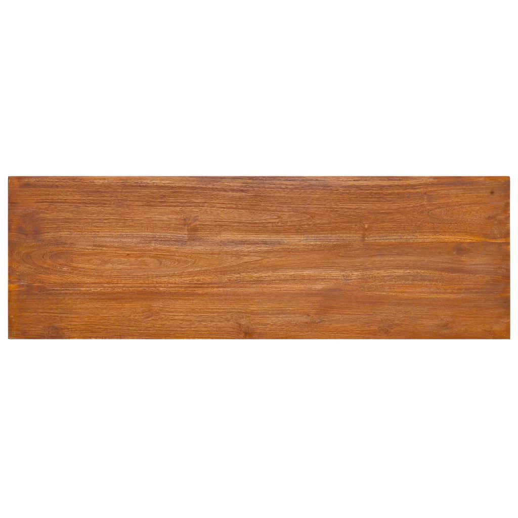 Seinäkiinnitettävä TV-taso 180x30x30 cm täysi tiikki - Sisustajankoti.fi