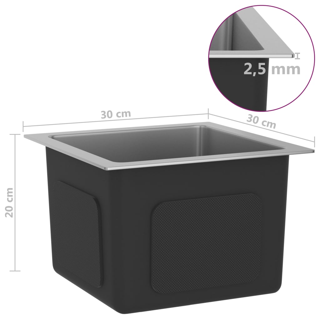 Käsintehty keittiön tiskiallas siivilällä ruostumaton teräs - Sisustajankoti.fi