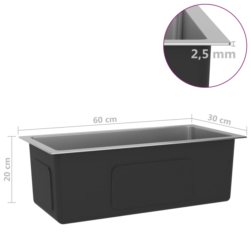 Käsintehty keittiön tiskiallas ruostumaton teräs - Sisustajankoti.fi