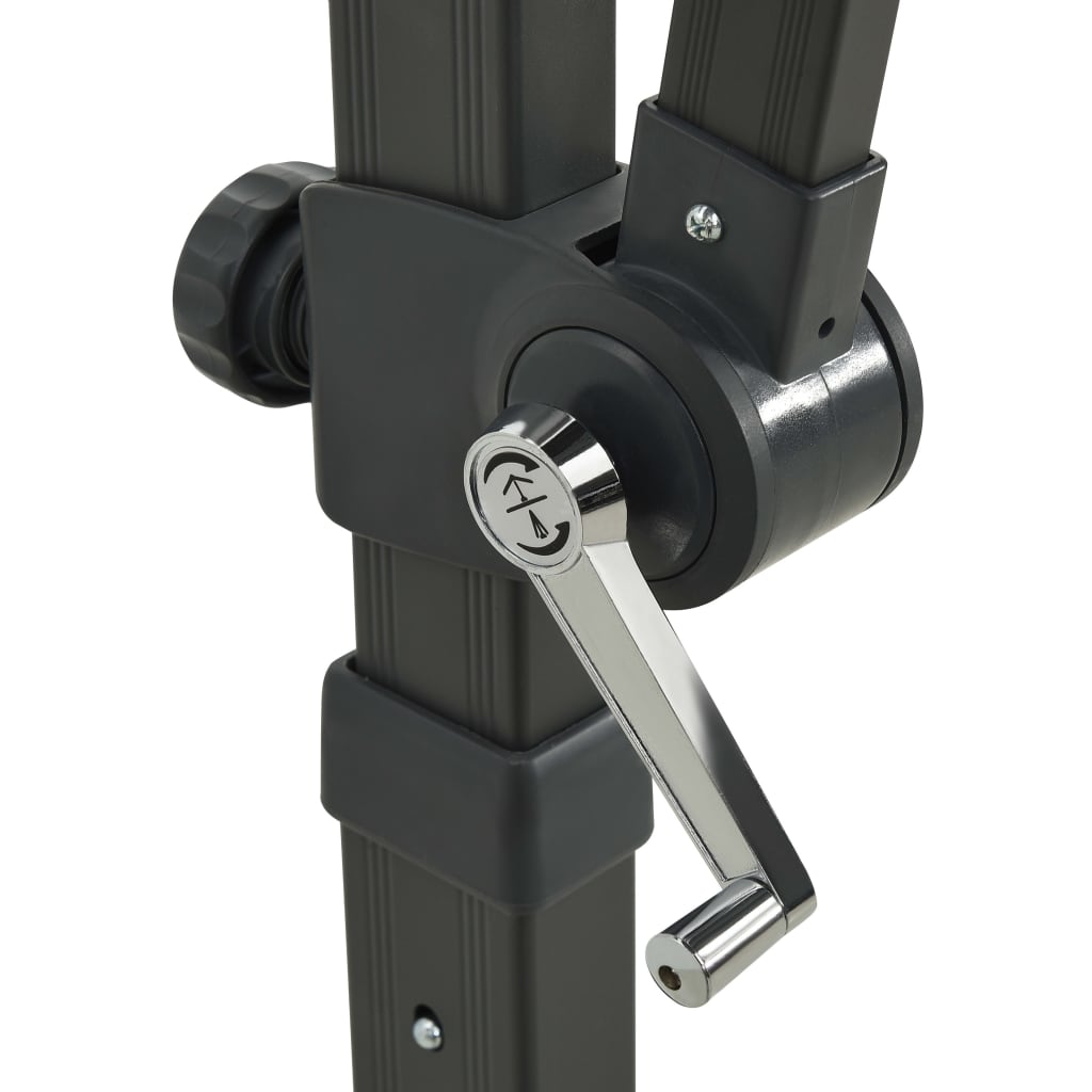 Riippuva aurinkovarjo tangolla ja LED-valoilla viininpu. 300 cm - Sisustajankoti.fi