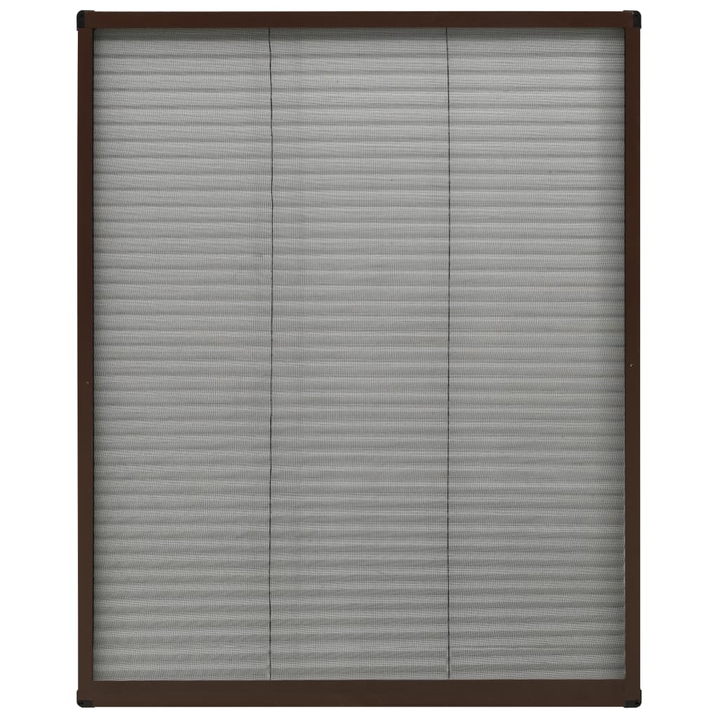 Laskostettu hyönteisverkko ikkunaan 60x80 cm alumiini ruskea - Sisustajankoti.fi