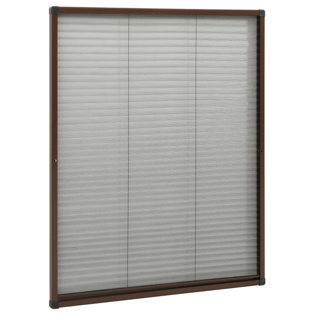 Laskostettu hyönteisverkko ikkunaan 60x80 cm alumiini ruskea - Sisustajankoti.fi