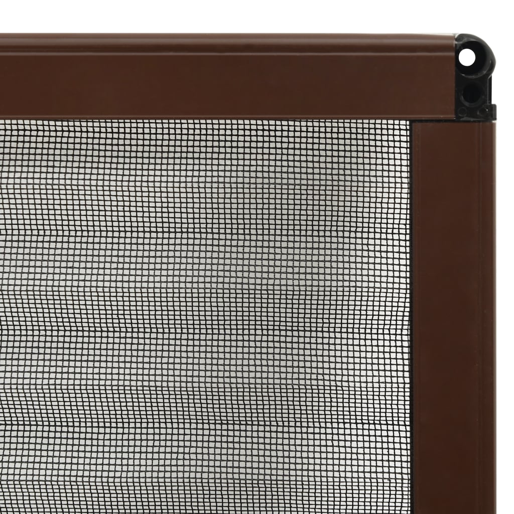 Laskostettu hyönteisverkko ikkunaan 60x80 cm alumiini ruskea - Sisustajankoti.fi
