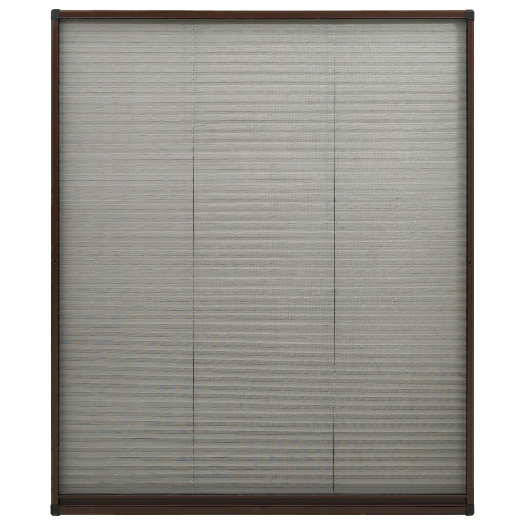 Laskostettu hyönteisverkko ikkunaan alumiini ruskea 120x160 cm - Sisustajankoti.fi