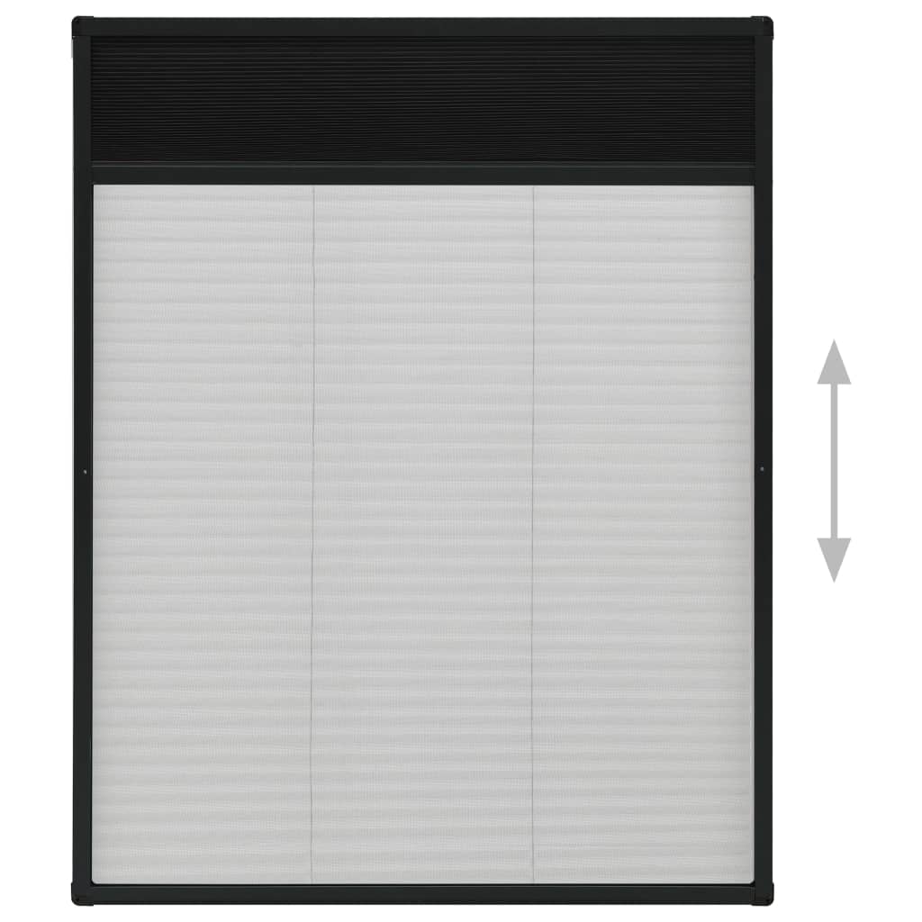 Laskostettu hyönteisverkko ikkunaan 80x100cm alumiini antras. - Sisustajankoti.fi