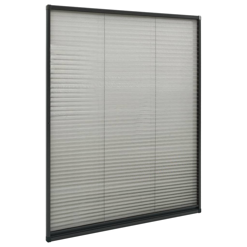 Laskostettu hyönteisverkko ikkunaan 110x160cm alumiini antras. - Sisustajankoti.fi
