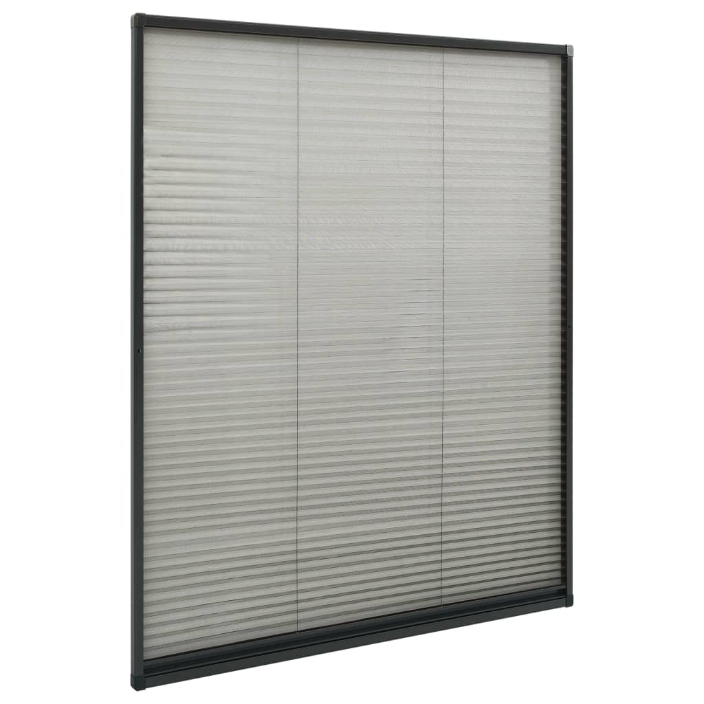 Laskostettu hyönteisverkko ikkunaan 100x160cm alumiini antras. - Sisustajankoti.fi
