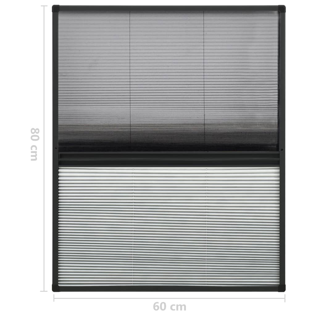 Laskostettu hyönteisverkko ikkunaan alumiini 60x80 cm kaihdin - Sisustajankoti.fi