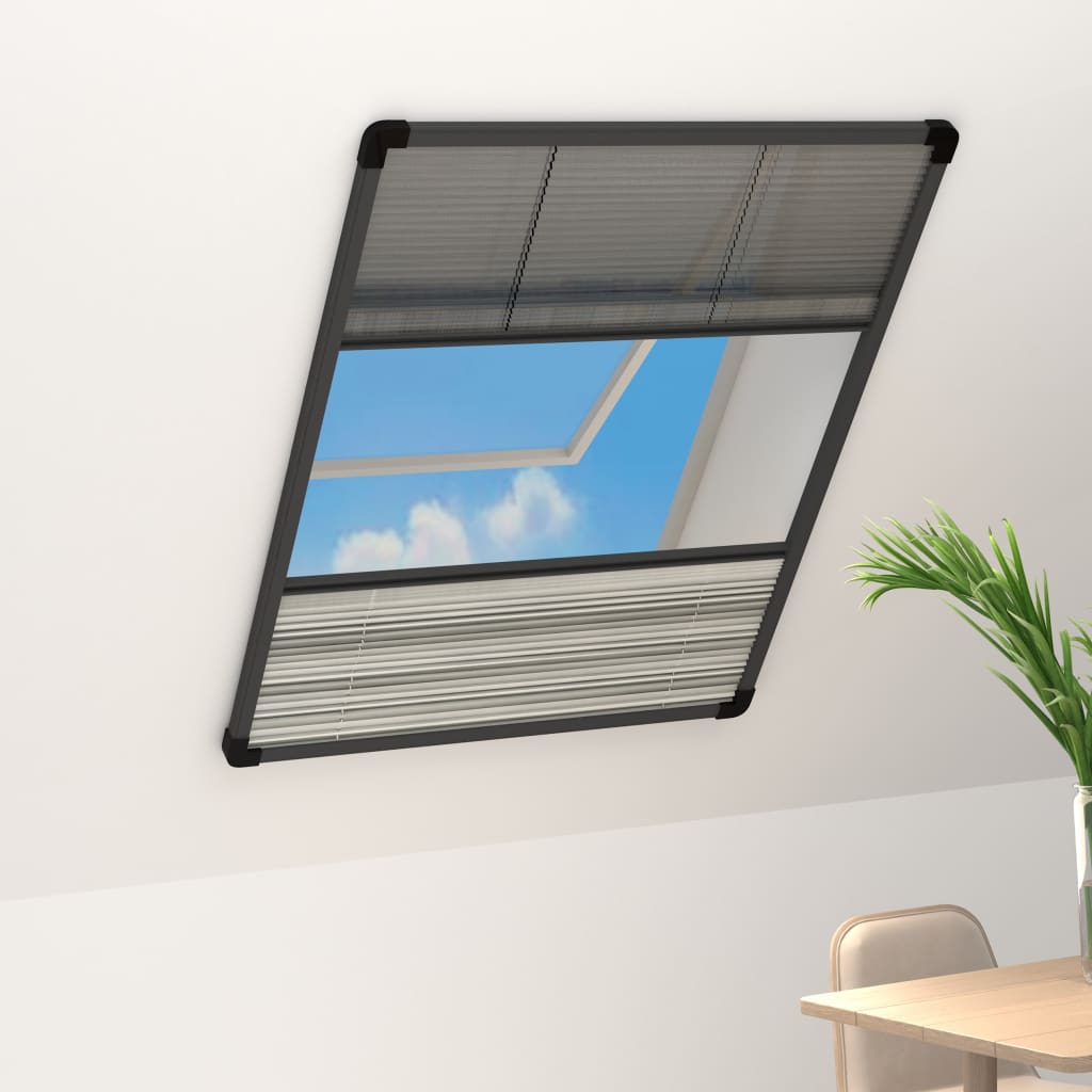 Laskostettu hyönteisverkko ikkunaan alumiini 60x80 cm kaihdin - Sisustajankoti.fi