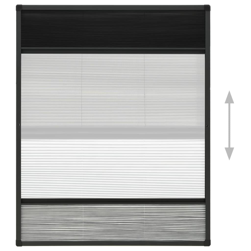 Laskostettu hyönteisverkko/varjostin ikkunaan 80x100cm alumiini - Sisustajankoti.fi
