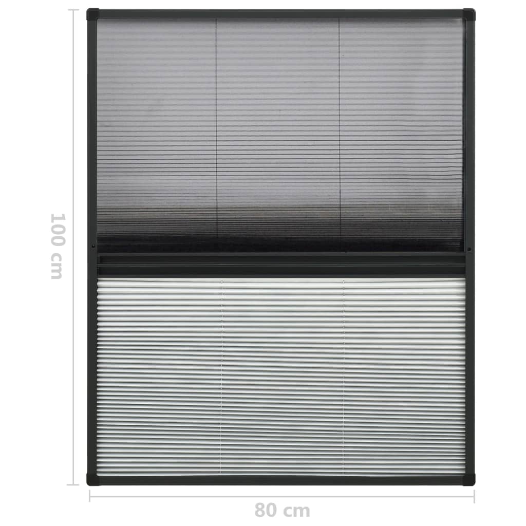 Laskostettu hyönteisverkko/varjostin ikkunaan 80x100cm alumiini - Sisustajankoti.fi