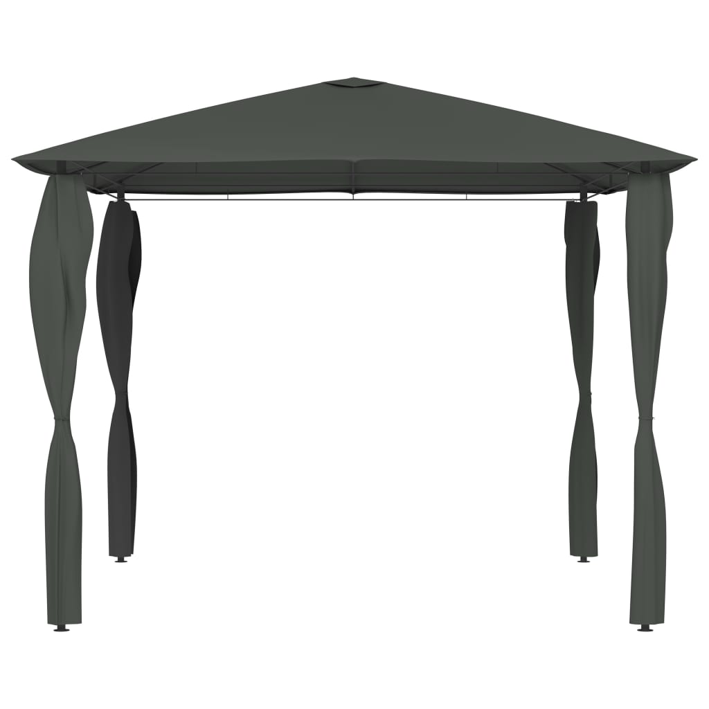 Huvimaja sivuseinillä 3x3x2,6 m antrasiitti 160 g/m² - Sisustajankoti.fi